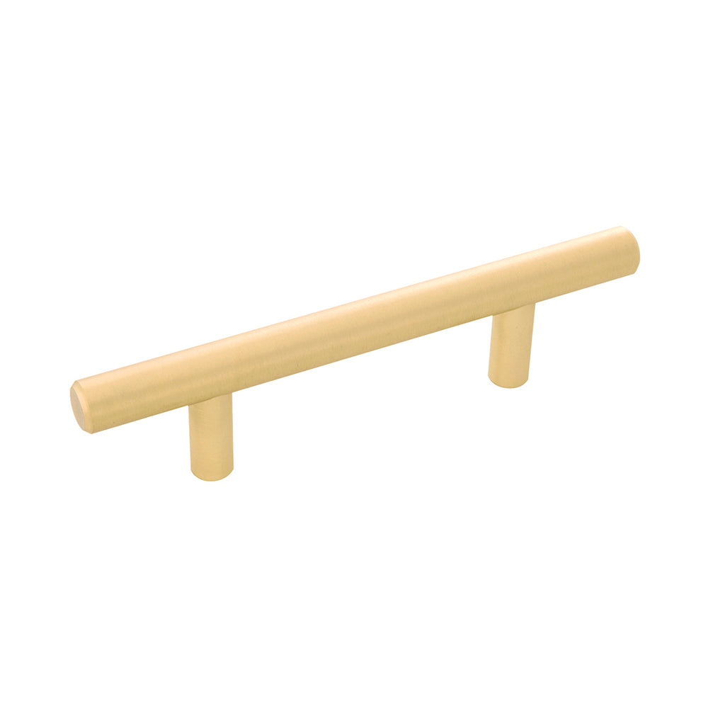 3-Inch Contemporary Bar Pulls-Royal Brass Finish