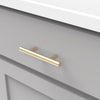 3-Inch Contemporary Bar Pulls-Royal Brass Finish