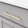 6-5/16 Inch (160mm) Contemporary Bar Pulls-Royal Brass Finish