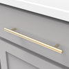 256 mm Contemporary Bar Pulls-Royal Brass Finish