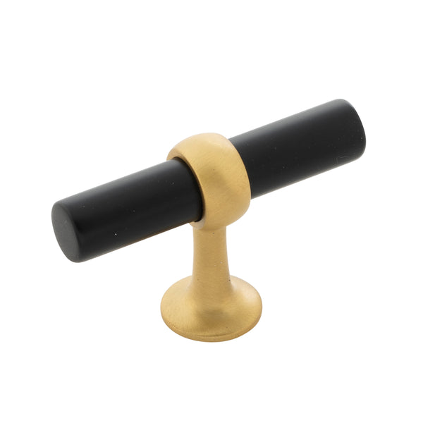 Matte Black and Brushed Golden Brass / regular